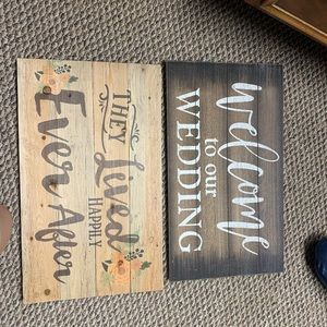 Wedding signs